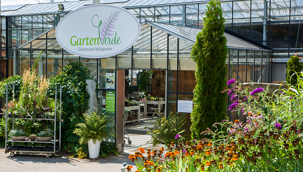 Eingang der Gärtnerei von GartenVerde in Aigen-Schlägl
